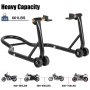 Vevor Motorcycle Stand Paddock Stand Steel Rear Fork Lift Sport Cast Iron Wheel