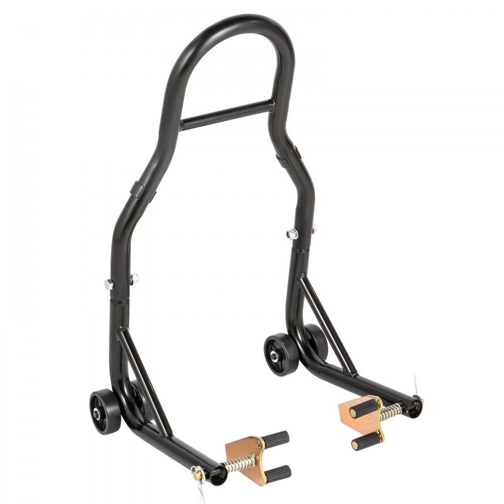 VEVOR Motorcycle Stand Paddock Stand Front Fork Lift Sport 3 in Cast Iron Wheel