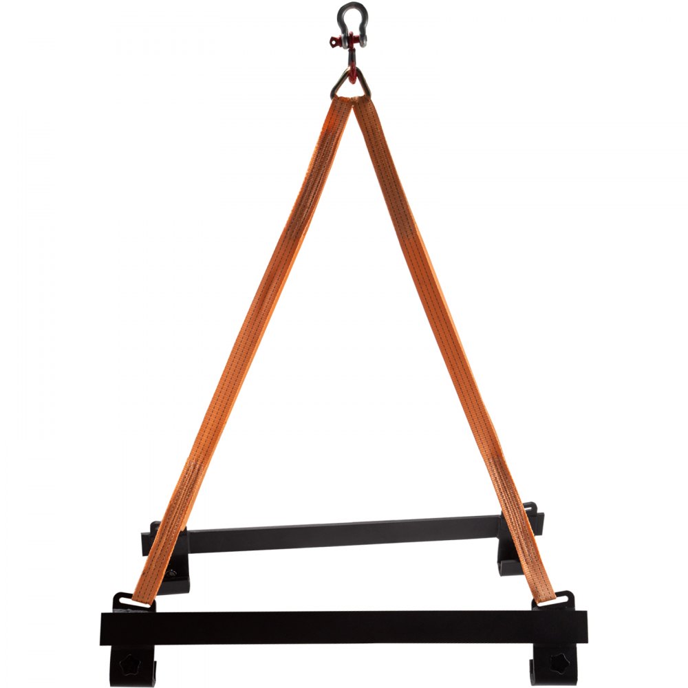 VEVOR Watercraft Lift Sling 1000lbs Capacity Jet Ski Lift Sling, 39'' Watercraft Sling with Heavy Duty Powder-Coated Steel Brackets, Polyester Lifting Straps for Personal Watercraft, PWC, Jet Ski