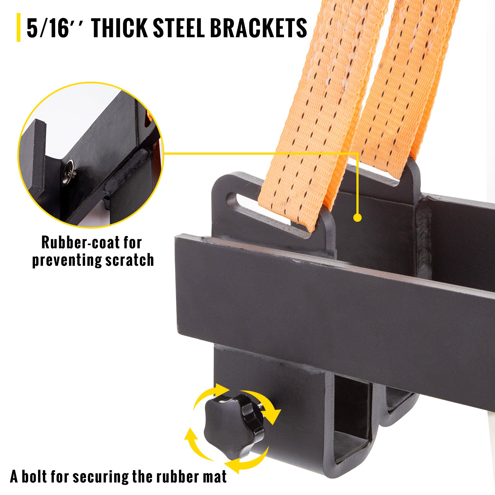 VEVOR Watercraft Lift Sling 1000lbs Capacity Jet Ski Lift Sling, 39'' Watercraft Sling with Heavy Duty Powder-Coated Steel Brackets, Polyester Lifting Straps for Personal Watercraft, PWC, Jet Ski