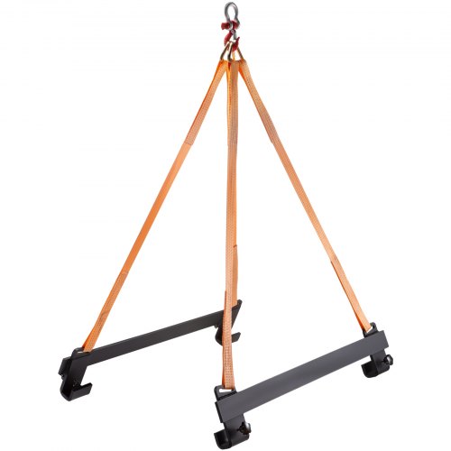 VEVOR Watercraft Lift Sling, 1500lbs Capacity Jet Ski Lift Sling, 39'' Watercraft Sling w/Heavy Duty Powder-Coated Steel Brackets, Polyester Lifting Straps for Personal Watercraft, PWC, Jet Ski