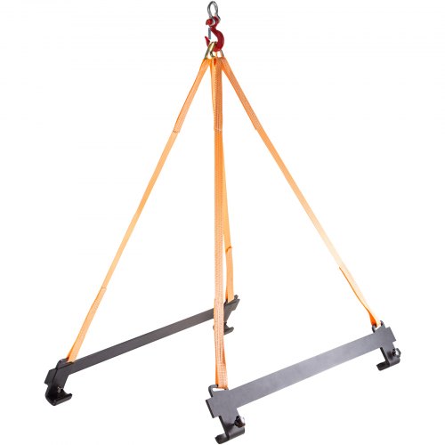 VEVOR Watercraft Lift Sling, 2000lbs Capacity Jet Ski Lift Sling, 47'' Watercraft Sling w/Heavy Duty Powder-Coated Steel Brackets, Polyester Lifting Straps for Personal Watercraft, PWC, Jet Ski