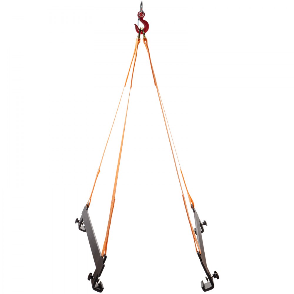 VEVOR Eslinga de elevación para motos acuáticas, capacidad de 2000 libras, eslinga para motos acuáticas de 47 pulgadas con soportes de acero con recubrimiento en polvo resistente, correas de elevación de poliéster para motos acuáticas, PWC, motos acuáticas