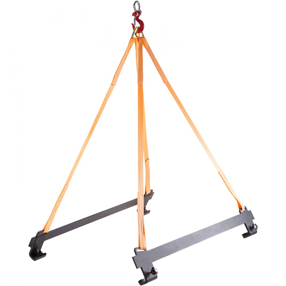 VEVOR Eslinga de elevación para motos acuáticas, capacidad de 2000 libras, eslinga para motos acuáticas de 47 pulgadas con soportes de acero con recubrimiento en polvo resistente, correas de elevación de poliéster para motos acuáticas, PWC, motos acuáticas