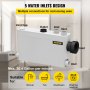 VEVOR Macerator Pump 400W, 5 Inlets(1 Sided) for Basement, Kitchen, Sink, Shower, Bathtub Waste Water Disposal Upflush Machine, Elevation up to 21ft, White