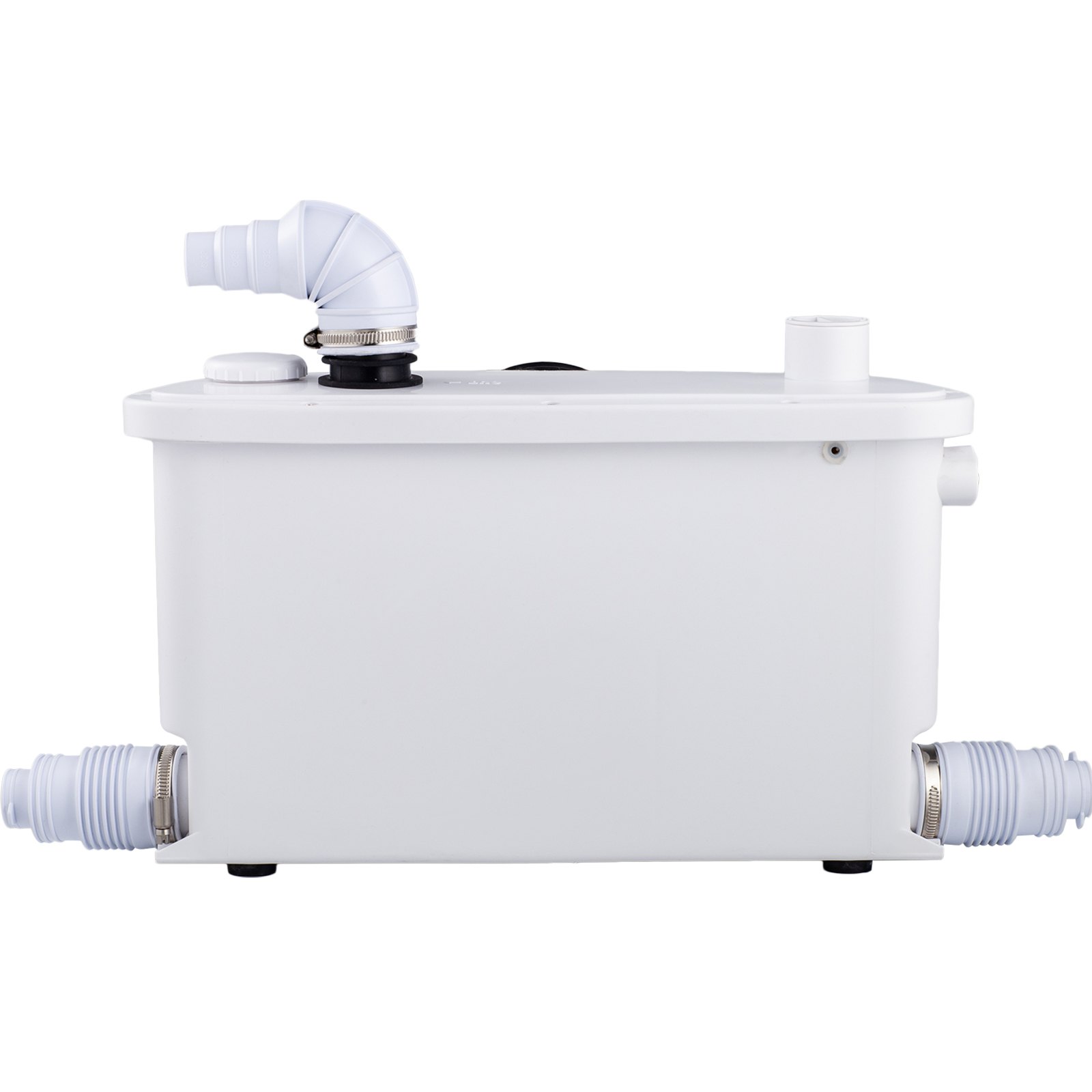 VEVOR Macerator Pump, 400W Macerator Toilet Pump, w/ 4 Water Inlets Macerating Pump, Toilet Sewerage Pump for Basement, Kitchen, Sink, Shower, Waste Water Disposal Upflush Pump, Elevation up to 21ft