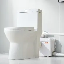 Macerator Pump 1200W 48 GPM Flow 33 ft Head Lift Pump for Toilet Basement Sink