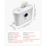 VEVOR Macerator Pump, 900W, 180 L/min(48 GPM) Flow, 40 ft/12 m Head, Macerator Sewerage Toilet Pump with 4 Water Inlets, Waste Water Disposal Upflush Machine for Toilet, Basement, Shower, Sink, Laundry, Bathtub