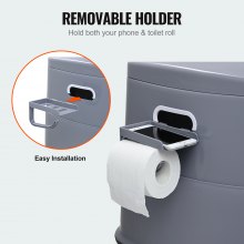 VEVOR Portable Toilet for Camping, Porta Potty with 1.3 Gal Detachable Inner Bucket & Removable Paper Holder, Commode with Dual Lids, Travel Toilet for Adults Kids Outdoor Camping Car Long Road Trips