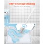 Toilet Brush and Holder Set with PP Handle for Bathroom Deep Cleaning