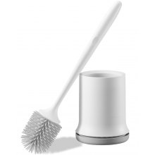 Toilet Brush and Holder Set with PP Handle for Bathroom Deep Cleaning