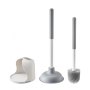 Toilet Brush and Plunger Set with PP Handle for Bathroom Deep Cleaning