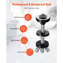 Universal Toilet Tank to Bowl Bolts Kit Heavy Duty Toilet Bolt Gasket Kit 2 Pack