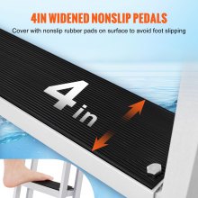 VEVOR bathing ladder boat ladder removable 5 steps 159kg load capacity 610x455x1825mm