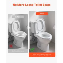 Universal Toilet Seat Bolts Kit Heavy Duty Toilet Tank Bolts Downlock Nuts 2PCS