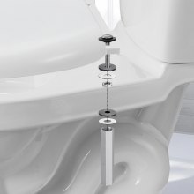 Universal Toilet Seat Bolts Kit Heavy Duty Toilet Tank Bolts Downlock Nuts 2PCS