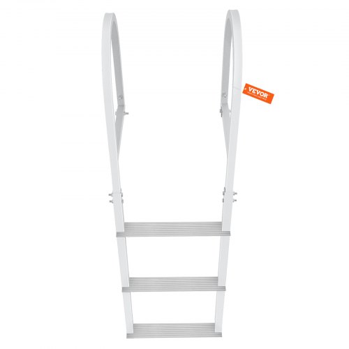 VEVOR 3-Step Dock Ladder 500lbs Capacity - Aluminum Alloy Removable Boat Ladder With Non-Slip Steps