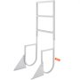 VEVOR Dock Ladder, Flip-Up 3 Steps, 350 lbs Load Capacity, Aluminum Alloy Pontoon Boat Ladder with 2'' Wide Step & Nonslip Rubber Mat, Easy to Install for Ship/Lake/Pool/Marine Boarding