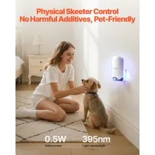 Fly Trap Plug-in Gnat Zapper Flies/Moths Killer with Blue Light & Sticky Boards