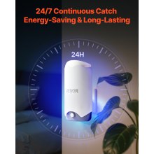 Fly Trap Plug-in Gnat Zapper Flies/Moths Killer with Blue Light & Sticky Boards