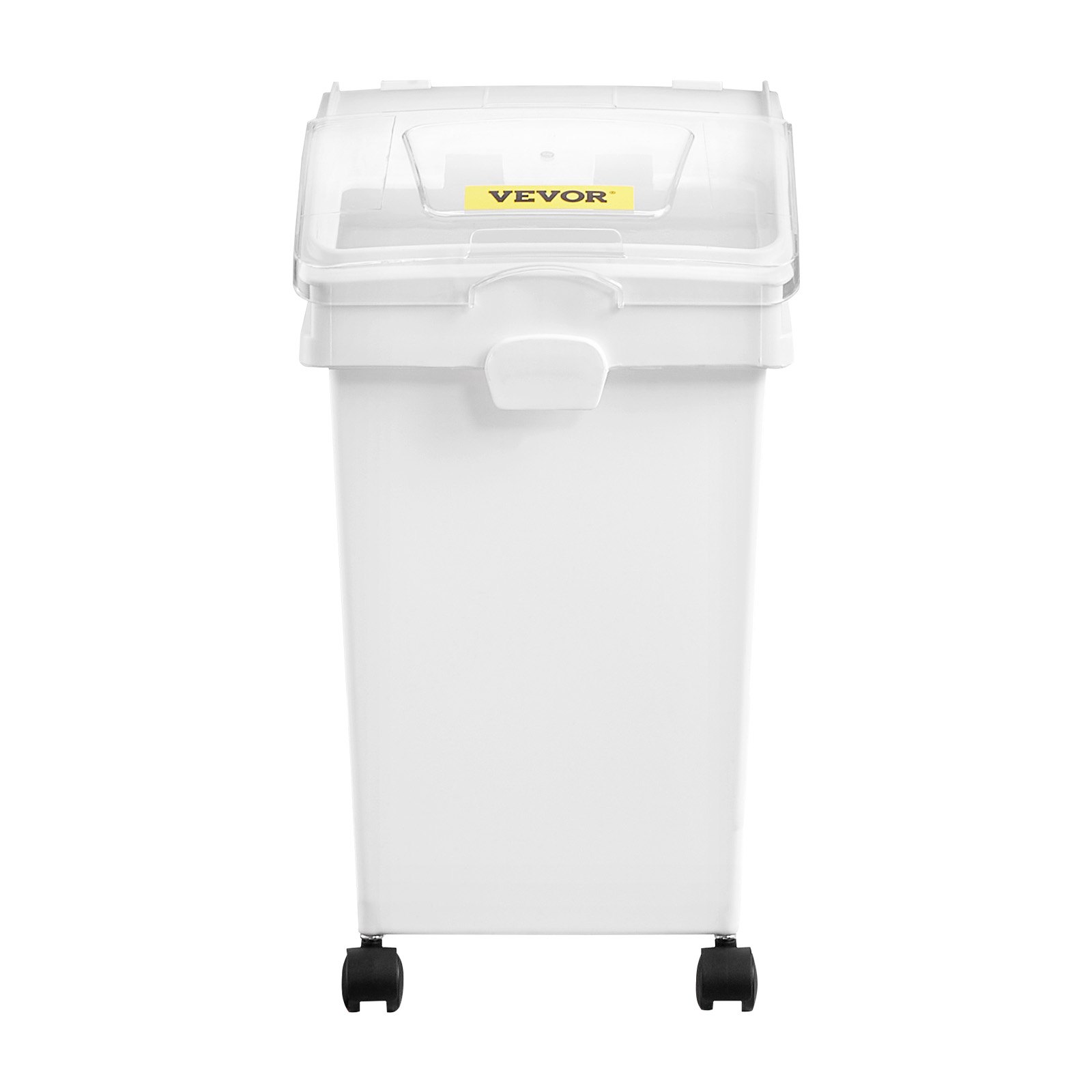 VEVOR Rice Storage Container, 6.6Gallon/25L x3 Capacity Large Dog Food Dispenser Bin, Kitchen Ingredient Grain Cereal Flour Bin, Pet food Containers with Wheels, 3 Scoops,  and Airtight Lid, 3 Pack