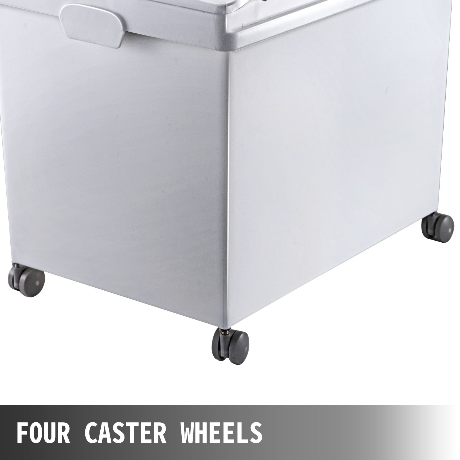 VEVOR Rice Storage Container, 10.5Gallon/40L x3 Capacity Large Dog Food Dispenser Bin, Kitchen Ingredient Grain Cereal Flour Bin, Pet food Containers with Wheels, 3 Scoops, and Airtight Lid, 3 Pack