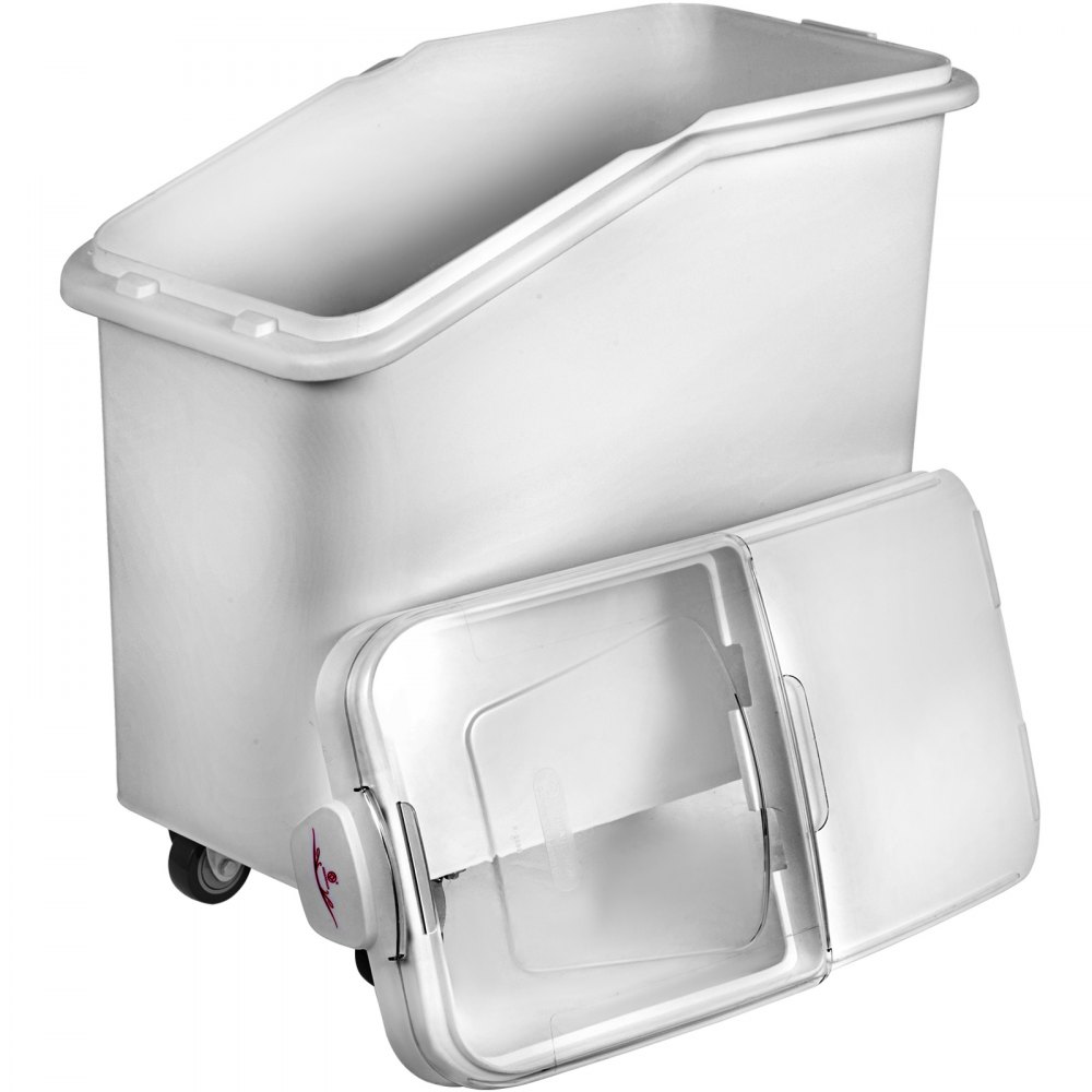 VEVOR 2x Ingredient Bin With Casters 21 Gallon Food Safe Restaurant Kitchen Flour Bins