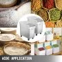 VEVOR 2x Ingredient Bin With Casters 21 Gallon Food Safe Restaurant Kitchen Flour Bins