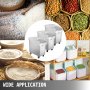 VEVOR 3 Pack Dry Ingredient 21 Gallon Storage Bin Caster Commercial Restaurant Kitchen