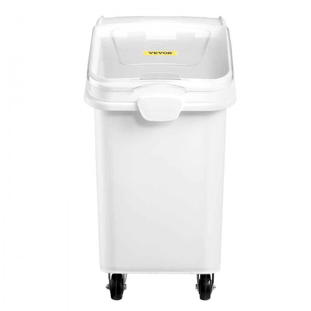 VEVOR Rice Storage Container, 27Gallon/100L Capacity Large Dog Food Dispenser Bin, Kitchen Ingredient Grain Cereal Flour Bin, Pet food Containers with Wheels, Scoop, and Airtight Lid, 1 Pack