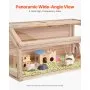 VEVOR Wooden Hamster Cage, 270° Viewing Hamster Habitat, 32 x 16 x 16 in, Dwarf Hamster Cages with Openable Top, Ventilated Small Animal Cage, Pet Mouse Cage for Gerbils, Rats, Guinea Pigs, Mice