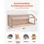 VEVOR Wooden Hamster Cage, 270° Viewing Hamster Habitat, 48 x 20 x 20in, Dwarf Hamster Cages with Openable Top, Ventilated Small Animal Cage, Pet Mouse Cage for Gerbils, Rats, Guinea Pigs, Mice