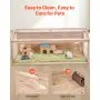 VEVOR Wooden Hamster Cage, 270° Viewing Hamster Habitat, 48 x 20 x 20in, Dwarf Hamster Cages with Openable Top, Ventilated Small Animal Cage, Pet Mouse Cage for Gerbils, Rats, Guinea Pigs, Mice