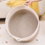 VEVOR Blanket Basket, 67L, Cotton Rope Basket, Woven Basket with Handles, 20" x 13" Round Laundry Hamper Basket Collapsible Extra Large Storage Basket Bins for Organizing Clothes Kids Toys Pillows