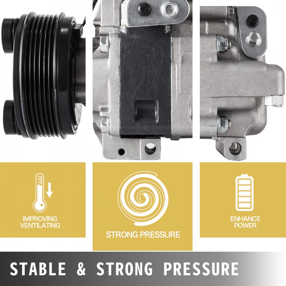 VEVOR CO 24005C EG2161K00 AC Compressor EGY16145Z for Mazda 5 3 CX7 2007-2008 Mazda CX-7 2.3L 97471 98471 2.3L Universal Air Conditioner AC Compress