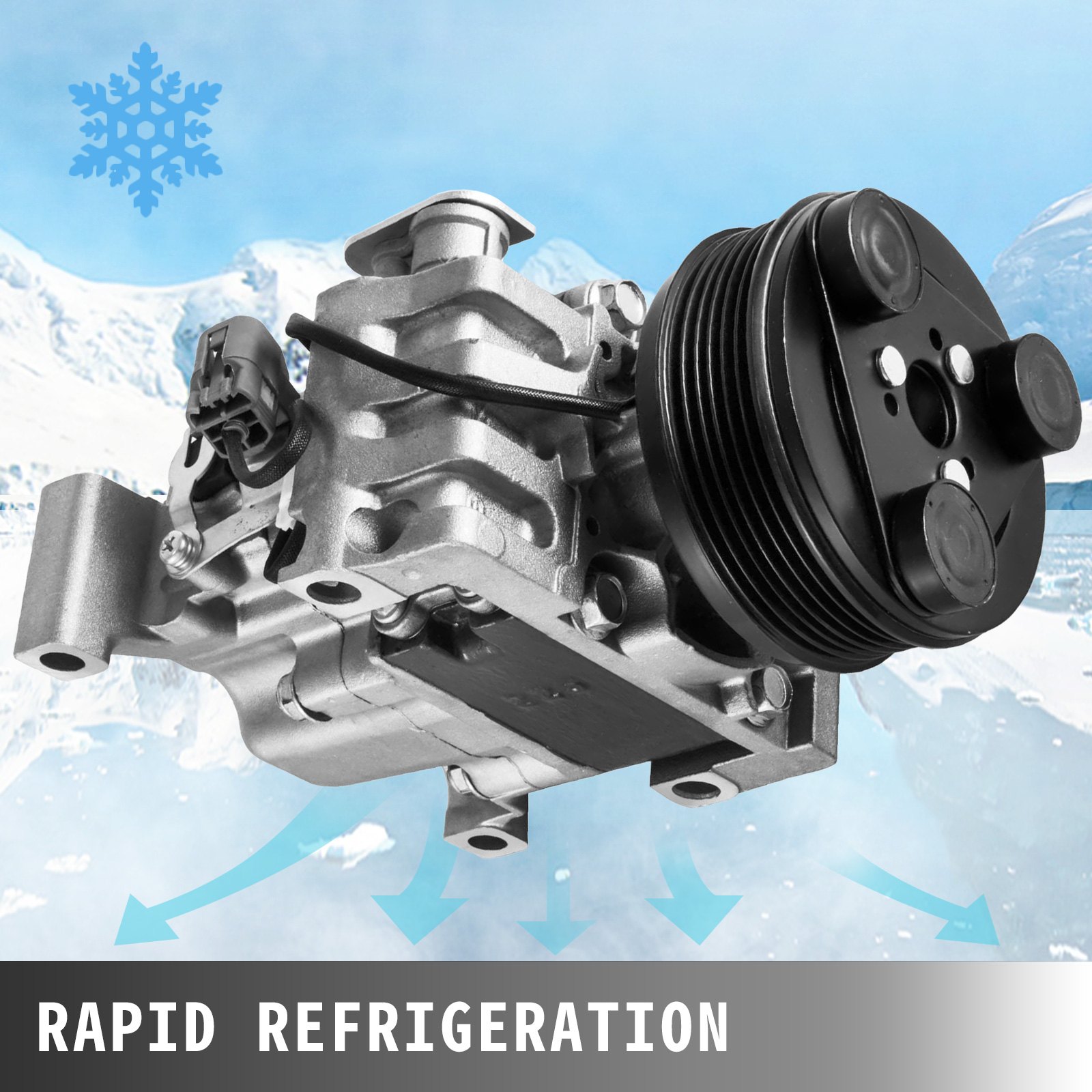VEVOR CO 24005C EG2161K00 AC Compressor EGY16145Z for Mazda 5 3 CX7 2007-2008 Mazda CX-7 2.3L 97471 98471 2.3L Universal Air Conditioner AC Compress