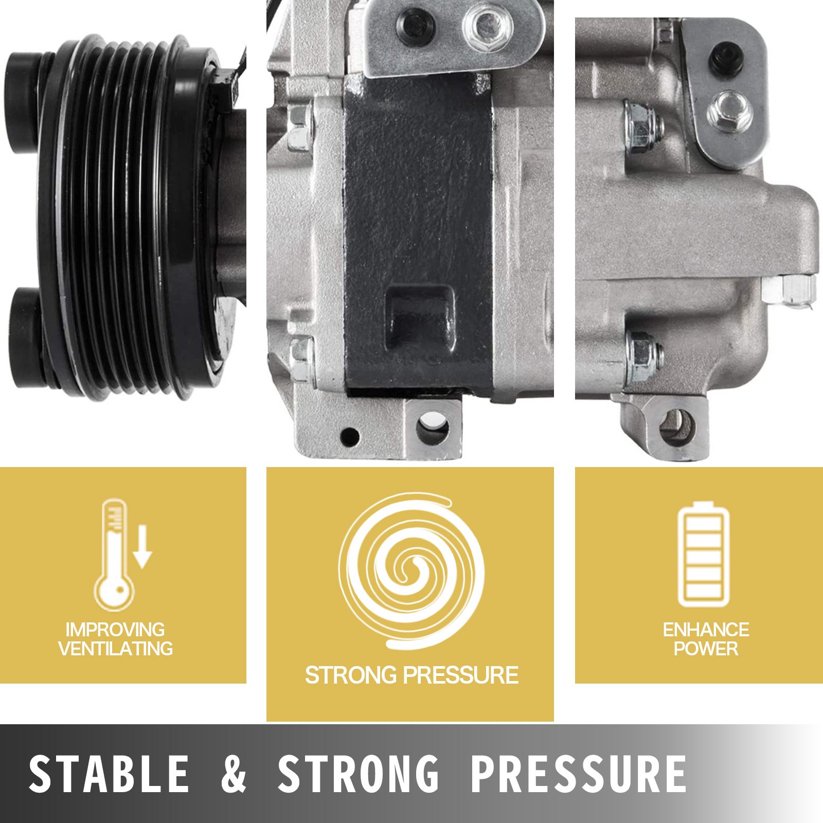 VEVOR CO 24005C EG2161K00 AC Compressor EGY16145Z for Mazda 5 3 CX7 2007-2008 Mazda CX-7 2.3L 97471 98471 2.3L Universal Air Conditioner AC Compress