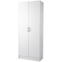 VEVOR Kitchen Pantry Cabinet, 60" Tall Food Pantry Storage Cabinet, 110LBS Freestanding Storage Cabinet Cupboard with 3 Shelves(2 Adjustable), Engineered Wood Utility Pantry for Kitchen, Dining Room