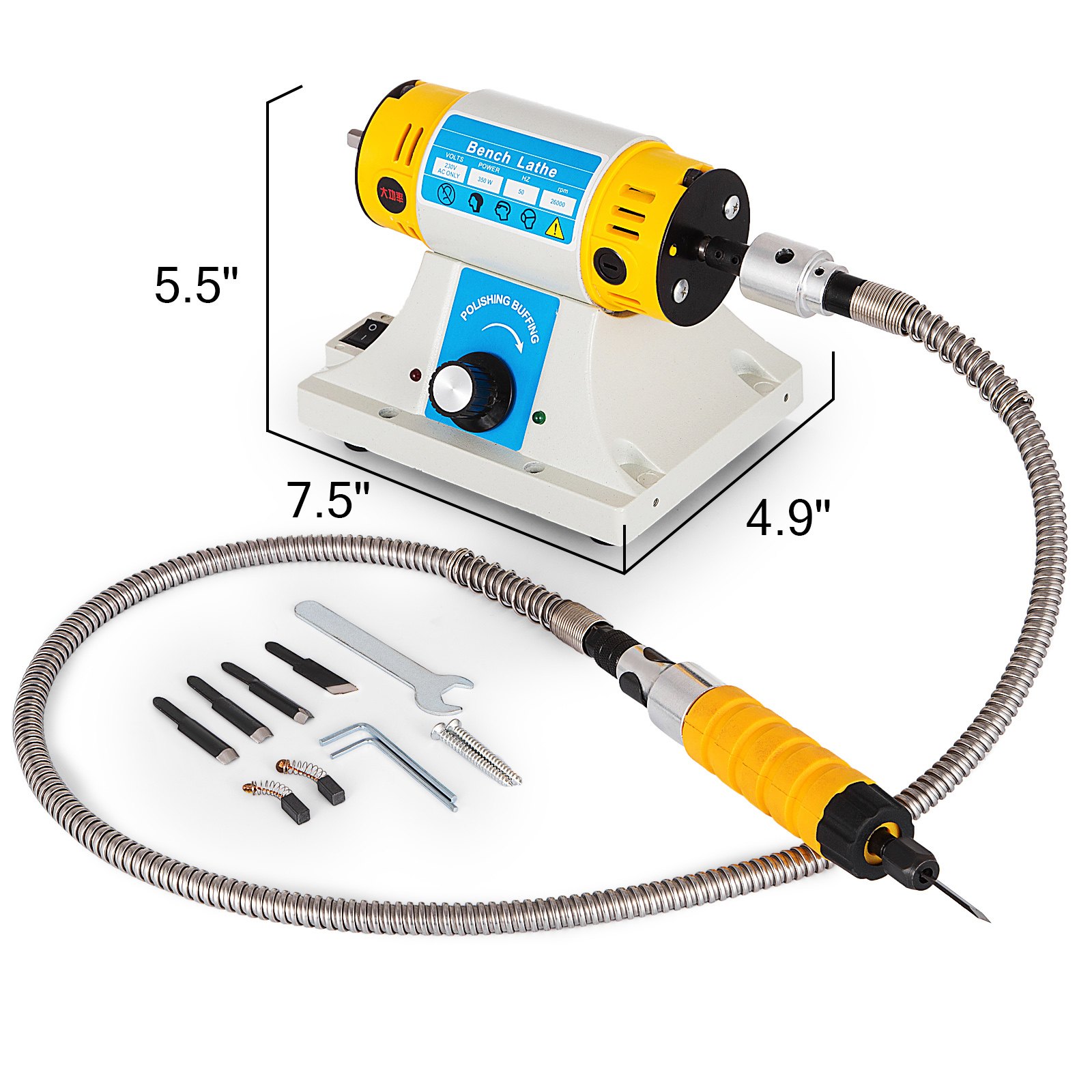 Vevor 220V Electric Chisel Carving Tool Wood Carving Machine Woodworking Chisel