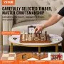 VEVOR Magnetic Wooden Chess Set, 15 inch/38.1 cm 2-IN-1 Chess Checkers Game Set, Folding Chess Board Games for Adults Kids, 2 Queens Portable Travel Gift Chess Set for Tournament Professional Beginner