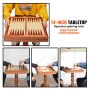 VEVOR 3-I-1 schackdam backgammon bordsset, 18 tums premium schackbord i trä, Deluxe kombinationsspelbordsmöbler set, schackset brädspelspresent till familjens brädspel