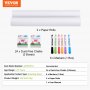 Σετ αξεσουάρ VEVOR Easel Chalk & Markers & Paper Rolls 32PCS for Standing Easel