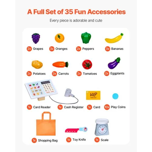 Ensemble de Jeu de Rôle pour Supermarché pour Enfants Caisse à Billets Jouets Cadeau Rose Ensemble de Jeu de Rôle pour Supermarché pour Enfants Caisse à Billets Jouets Cadeau Rose