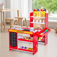 VEVOR Kids Grocery Store Playset Supermarket Play Toy Set with Cash Register