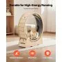 VEVOR Cat Exercise Wheel, 120cm Wooden Cat Running Wheel for Indoor Cats up to 12.7kg Cats Treadmill with Carpeted Runway & Locking Mechanism, Quiet Roller Kitten Sport Toys for Pets Fitness & Health