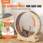 Wooden Cat Exercise Wheel 52" Large Cat Treadmill Wheel for Indoor Cats