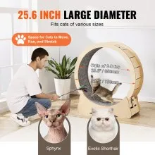 VEVOR Cat Exercise Wheel Large Cat Treadmill Wheel for Indoor Cats 29.5 inch