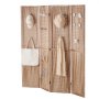 VEVOR Wood Room Divider, 4 Panel Wood Folding Privacy Screen, 66.9 Inches Tall Indoor Carved Partition Divider, Portable Decoration Screen, for Room Separation, Home, Office, Restaurant & Bedroom