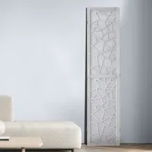 VEVOR Wood Room Divider Wooden Screen 4 Panel Room Separation Privacy Screen