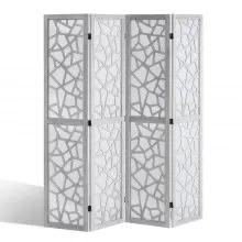 VEVOR Wood Room Divider Wooden Screen 4 Panel Room Separation Privacy Screen